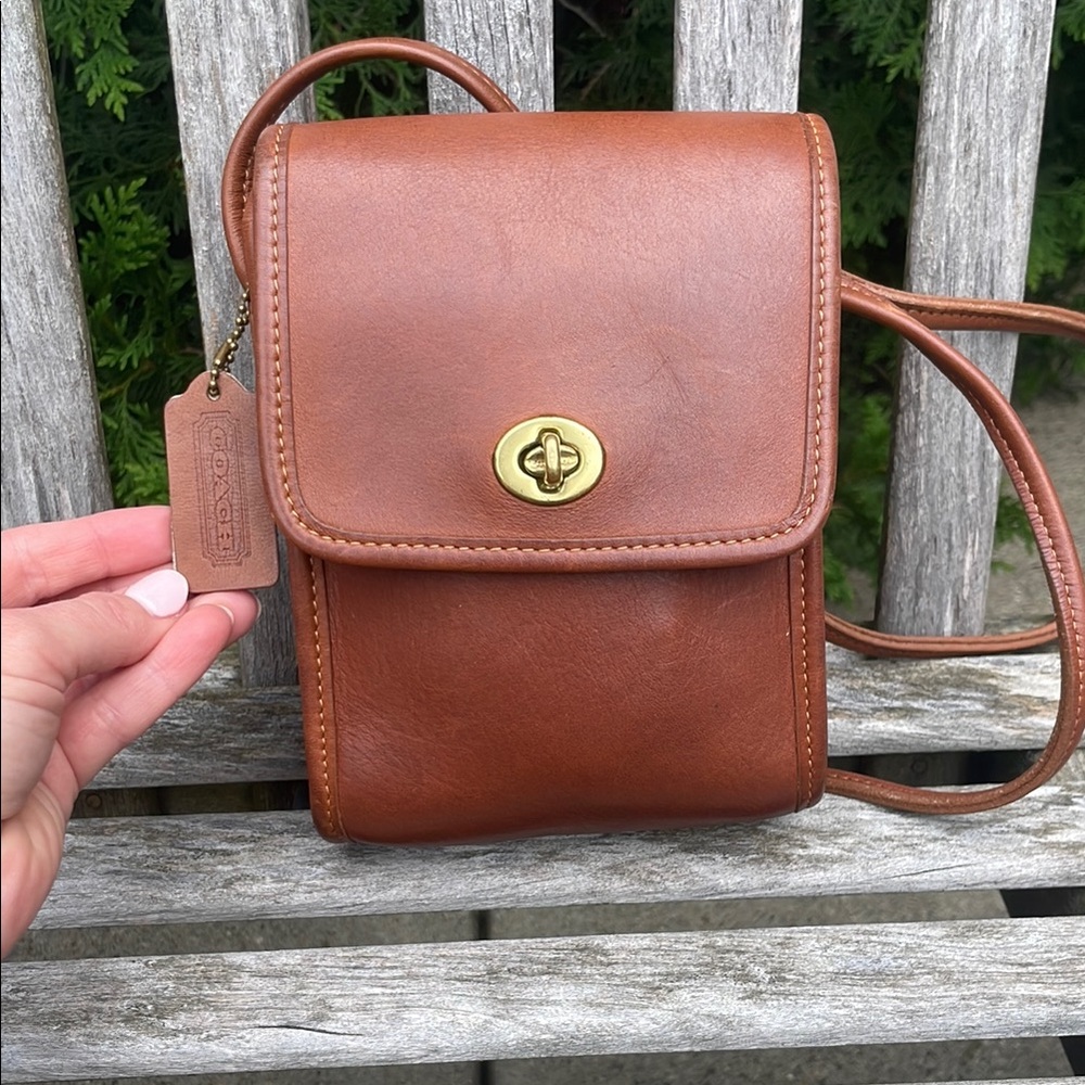 Vintage Coach scooter bag British Tan